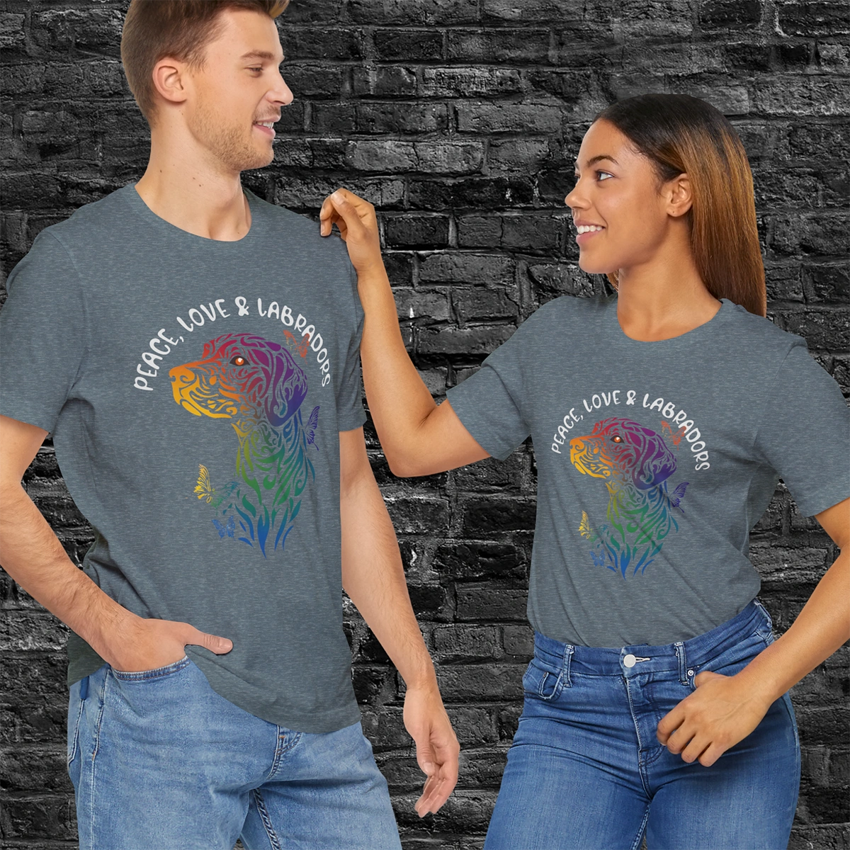 Peace, Love & Labradors #2 T shirt