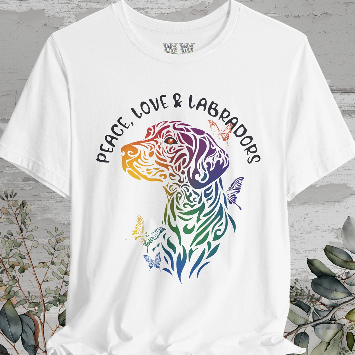 Peace, Love & Labradors #2 T shirt
