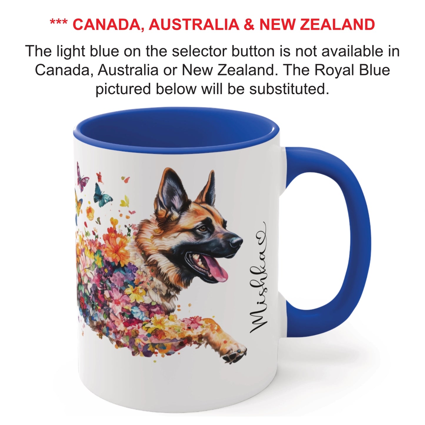 Cavoodle/Cavapoo/Doodle/Cockapoo #2 Personalized Accent Mugs, 11oz