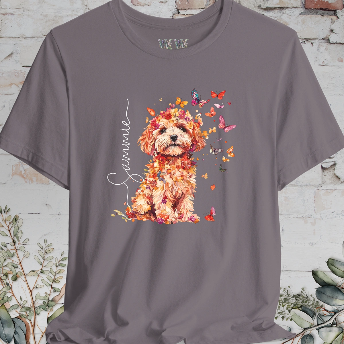 Maltese #4 Floral Personalised T shirt