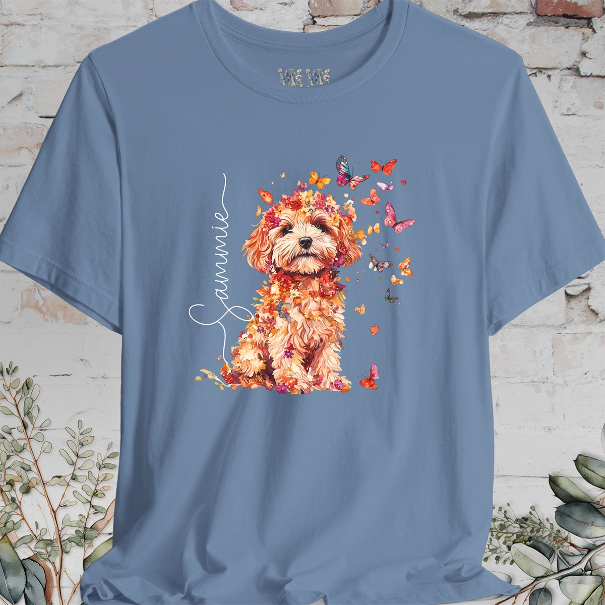 Maltese #4 Floral Personalised T shirt