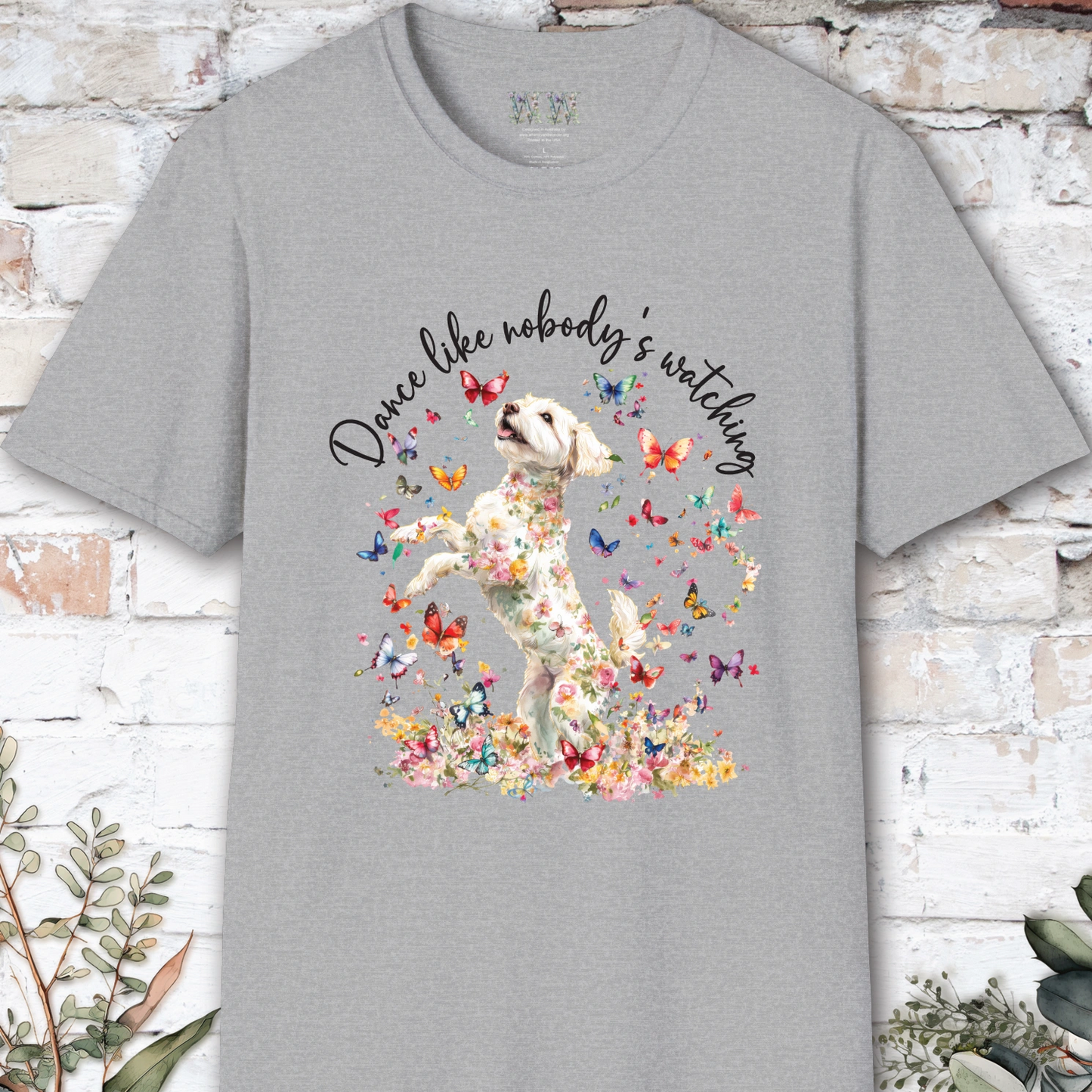 Maltipoo "Dance like nobody's watching" unisex T shirt