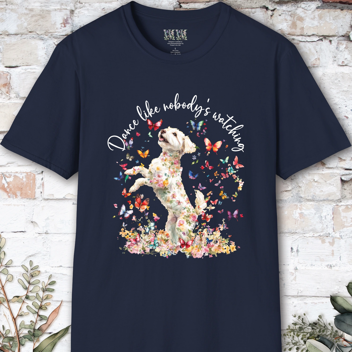 Maltipoo "Dance like nobody's watching" unisex T shirt
