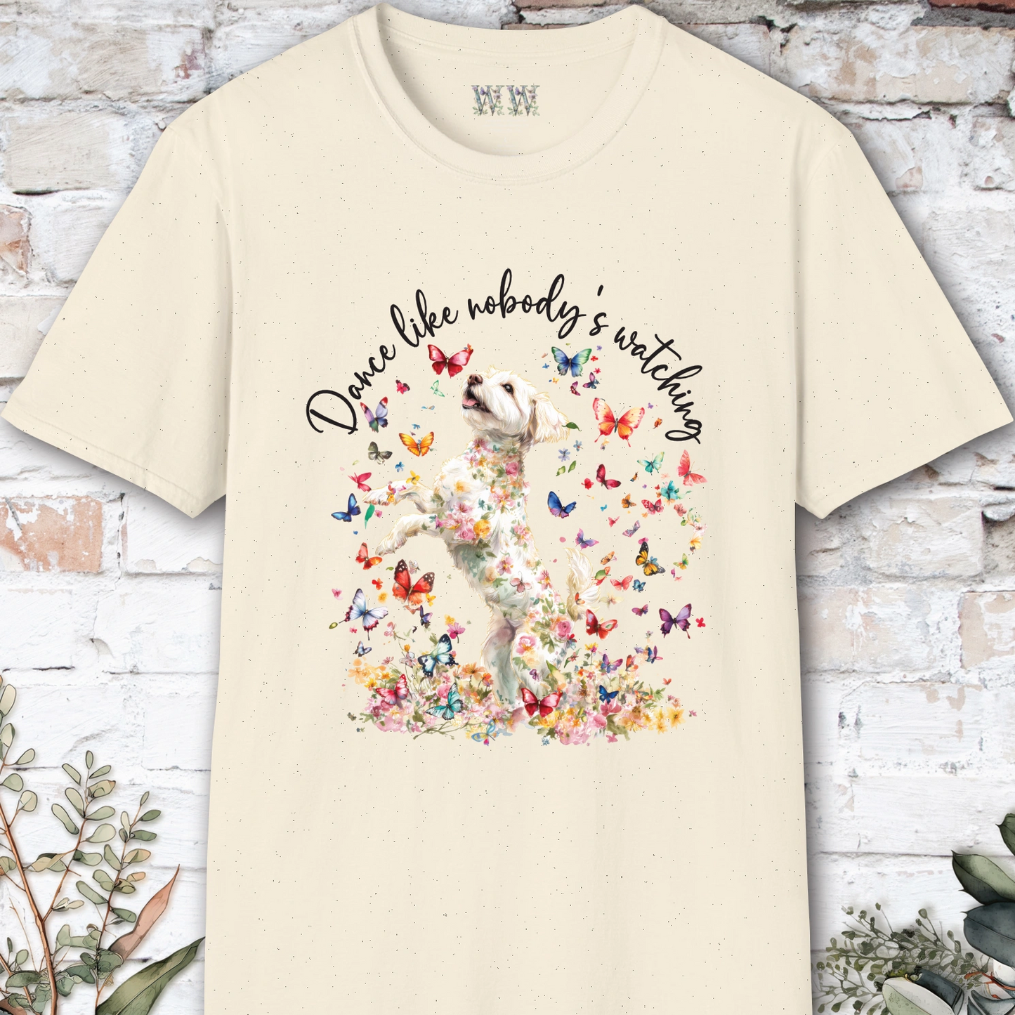 Maltipoo "Dance like nobody's watching" unisex T shirt