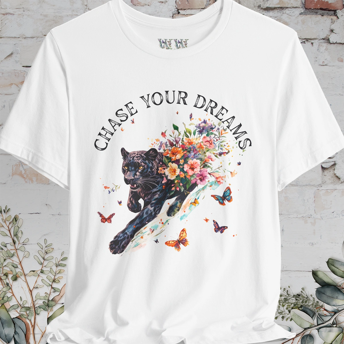 Panther, Chase your Dreams, Unisex T shirt