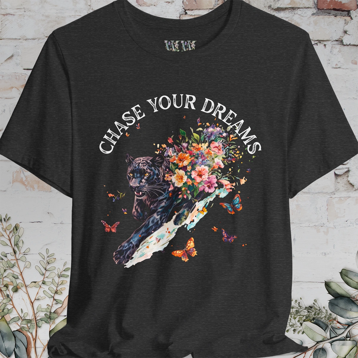 Panther, Chase your Dreams, Unisex T shirt