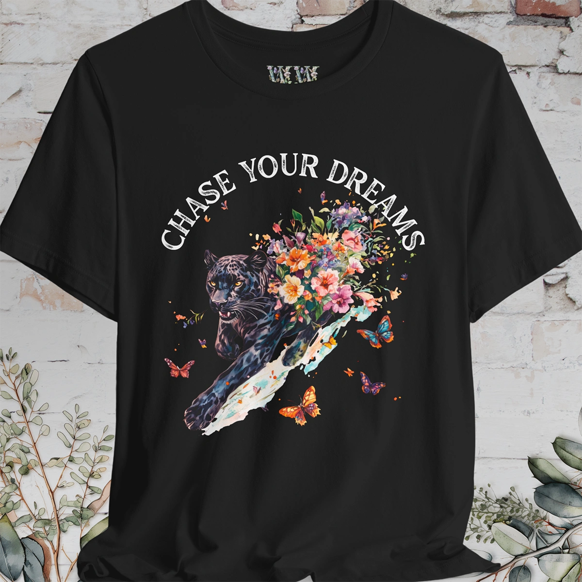 Panther, Chase your Dreams, Unisex T shirt