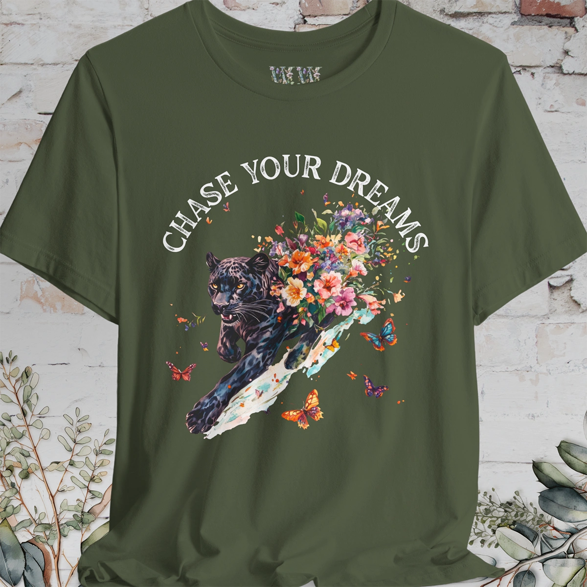Panther, Chase your Dreams, Unisex T shirt