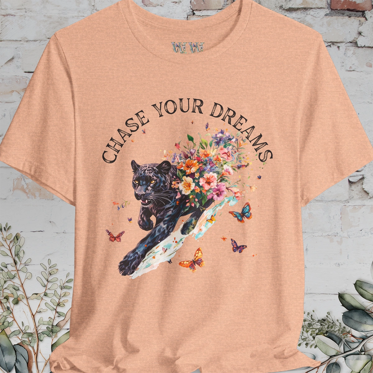 Panther, Chase your Dreams, Unisex T shirt