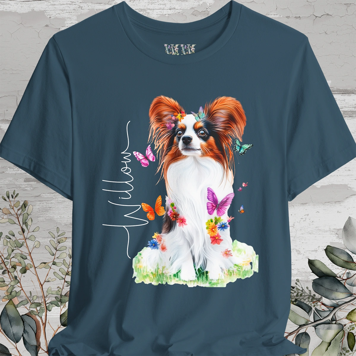 Papillon #1 Floral Personalized T shirt