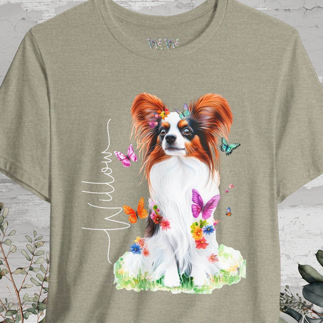 Papillon #1 Floral Personalized T shirt