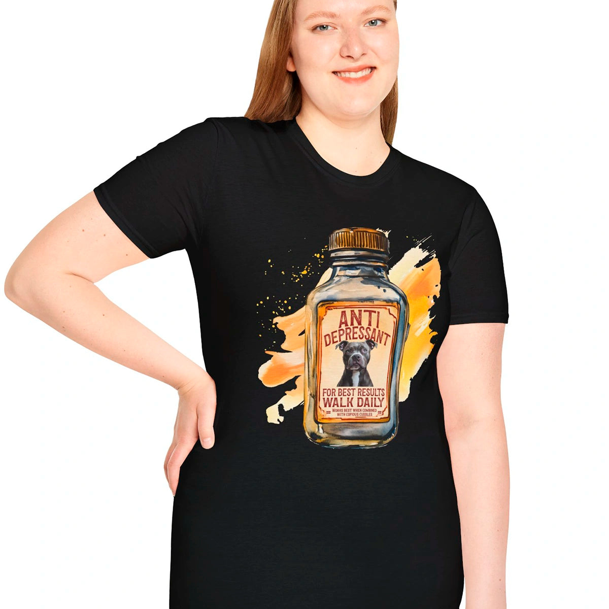 Antidepressant Pit Bull Terrier Unisex T shirt