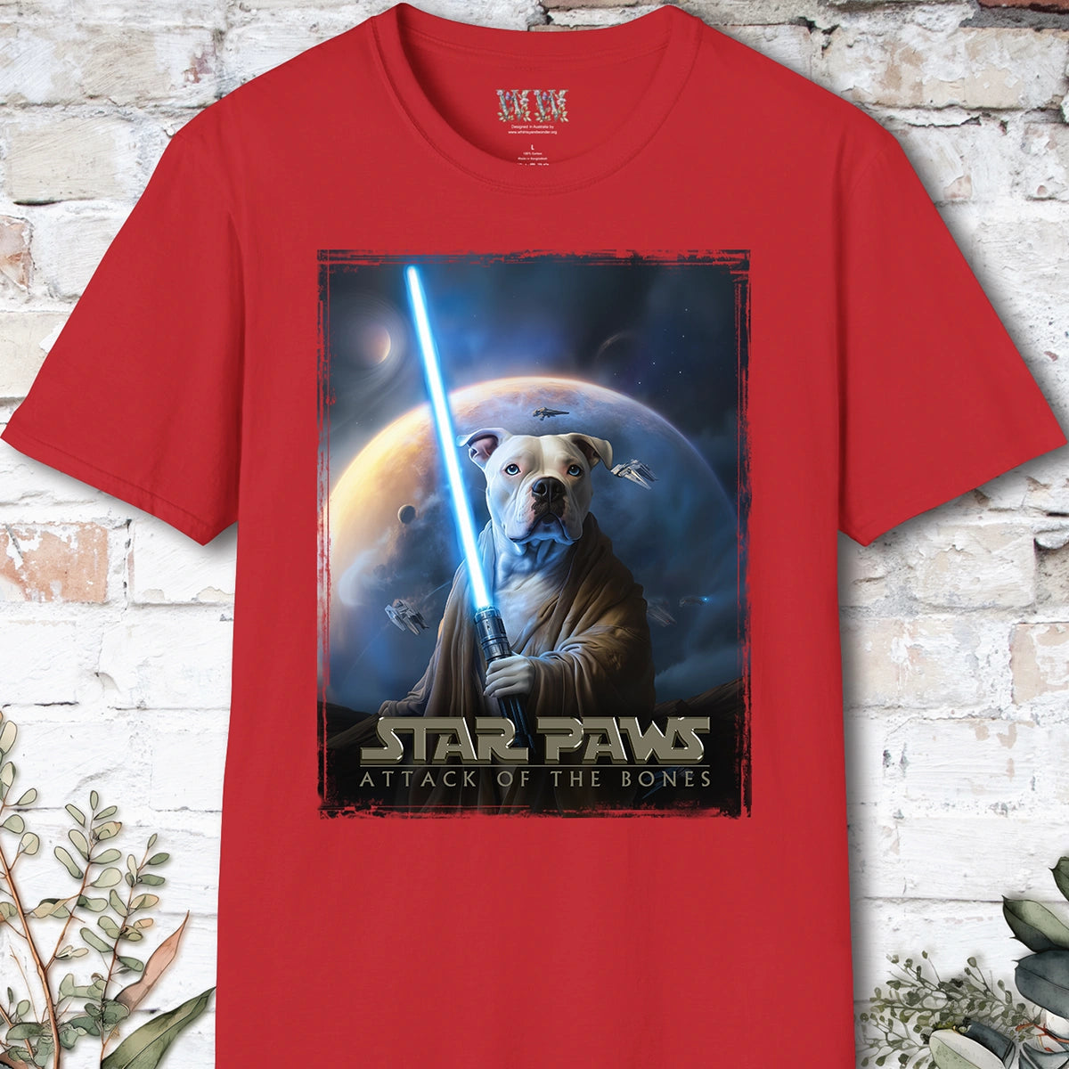 Pit Bull Terrier #3 Star Paws Unisex T shirt