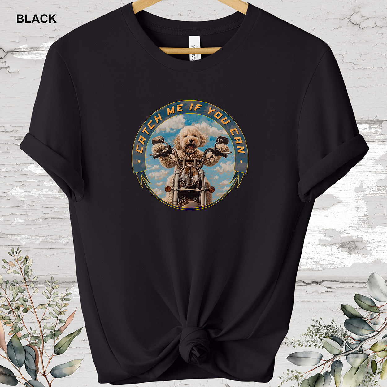 Poodle 'Catch me if you can' T shirt