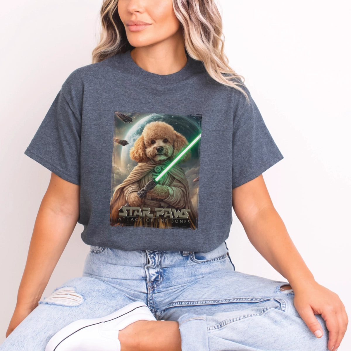 Poodle #1 Star Paws Unisex T shirt