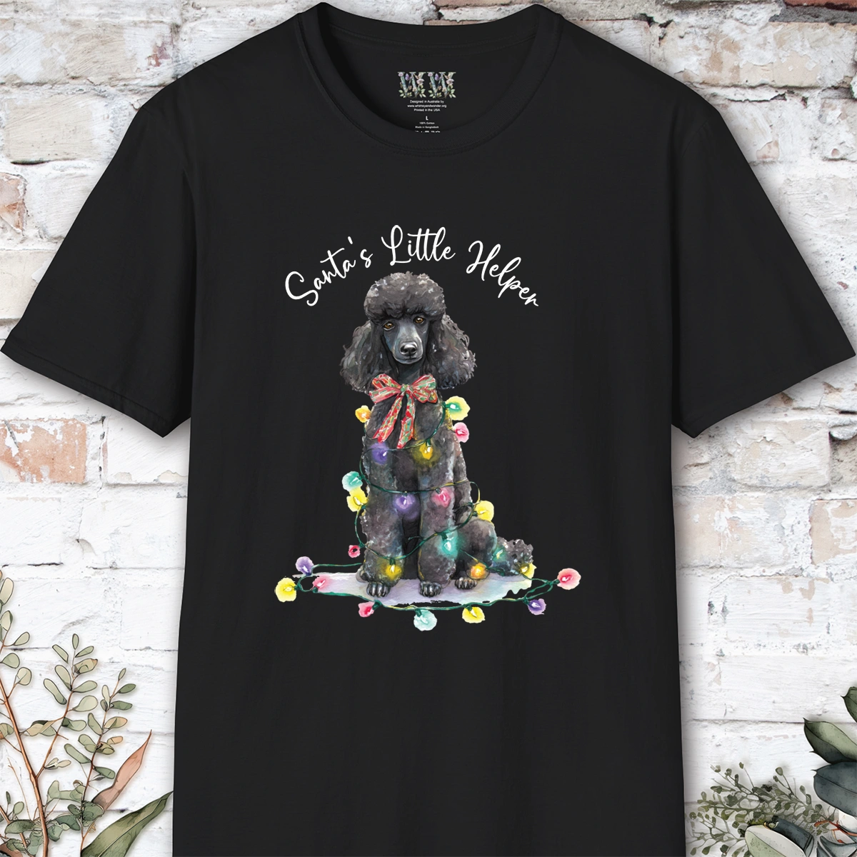 Poodle #2 Santa's little helper. unisex T shirt