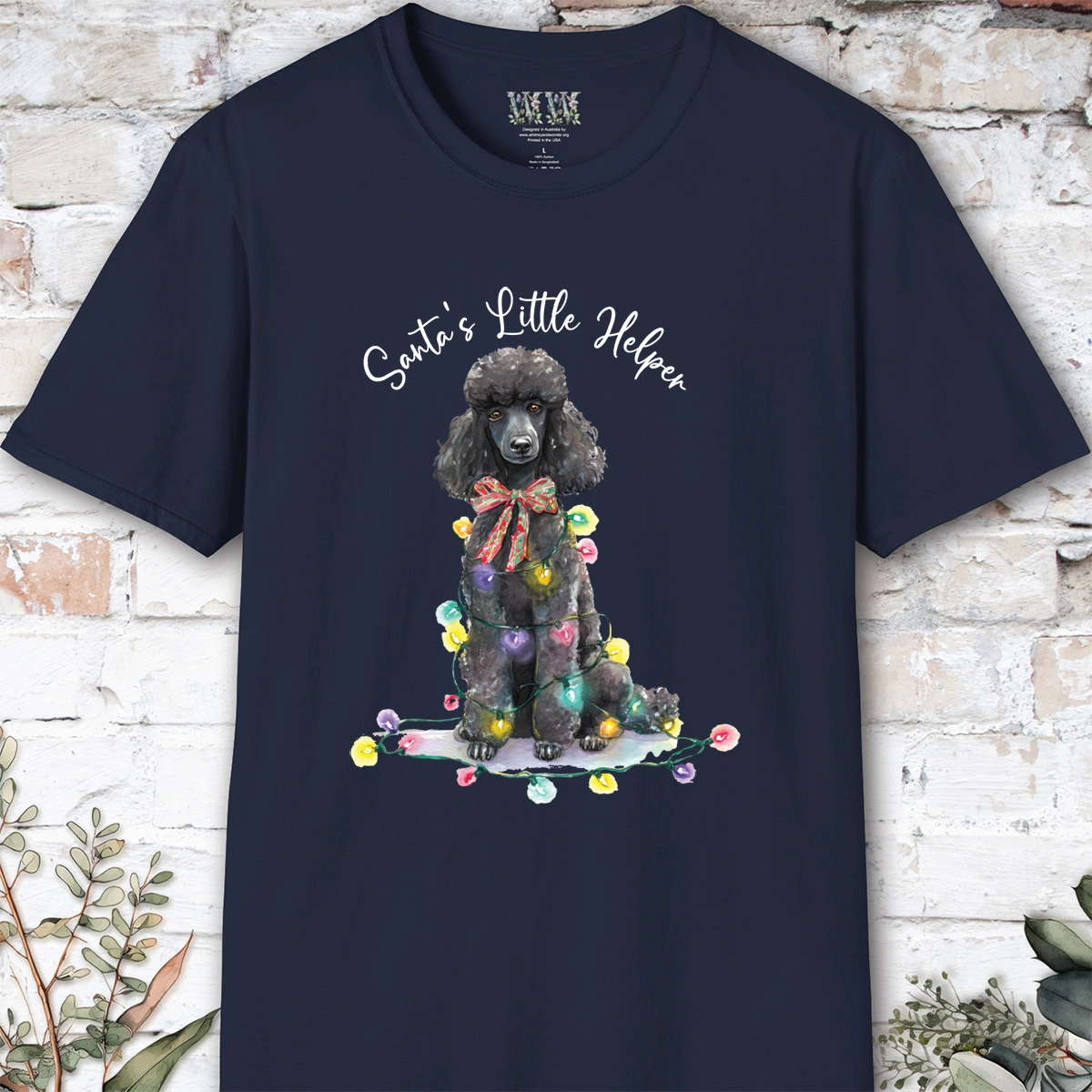 Poodle #2 Santa's little helper. unisex T shirt