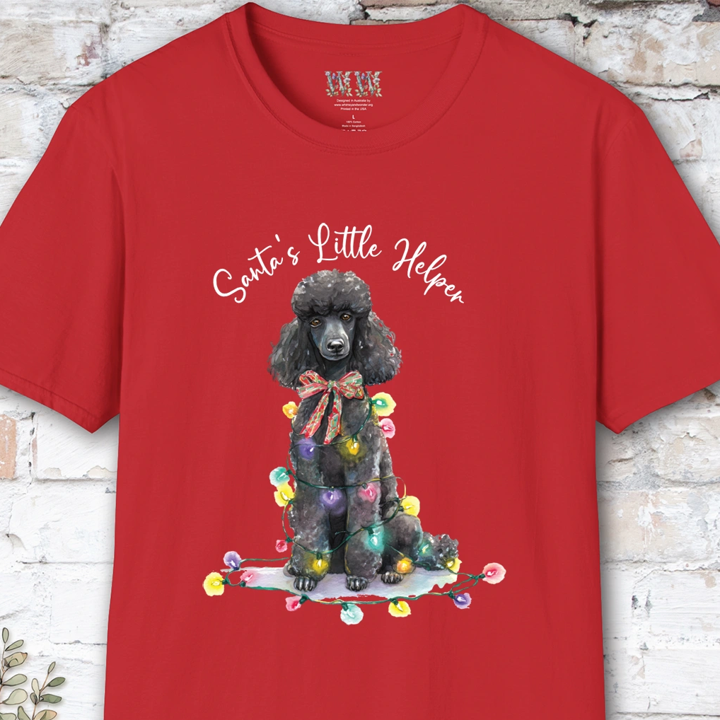 Poodle #2 Santa's little helper. unisex T shirt