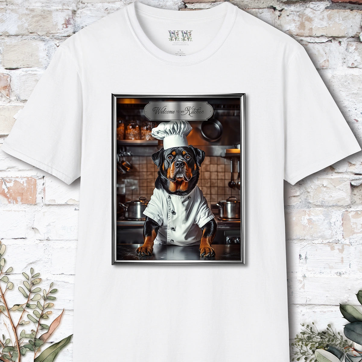Rottweiler Chef Unisex T shirt
