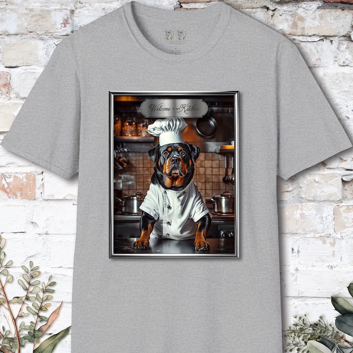 Rottweiler Chef Unisex T shirt