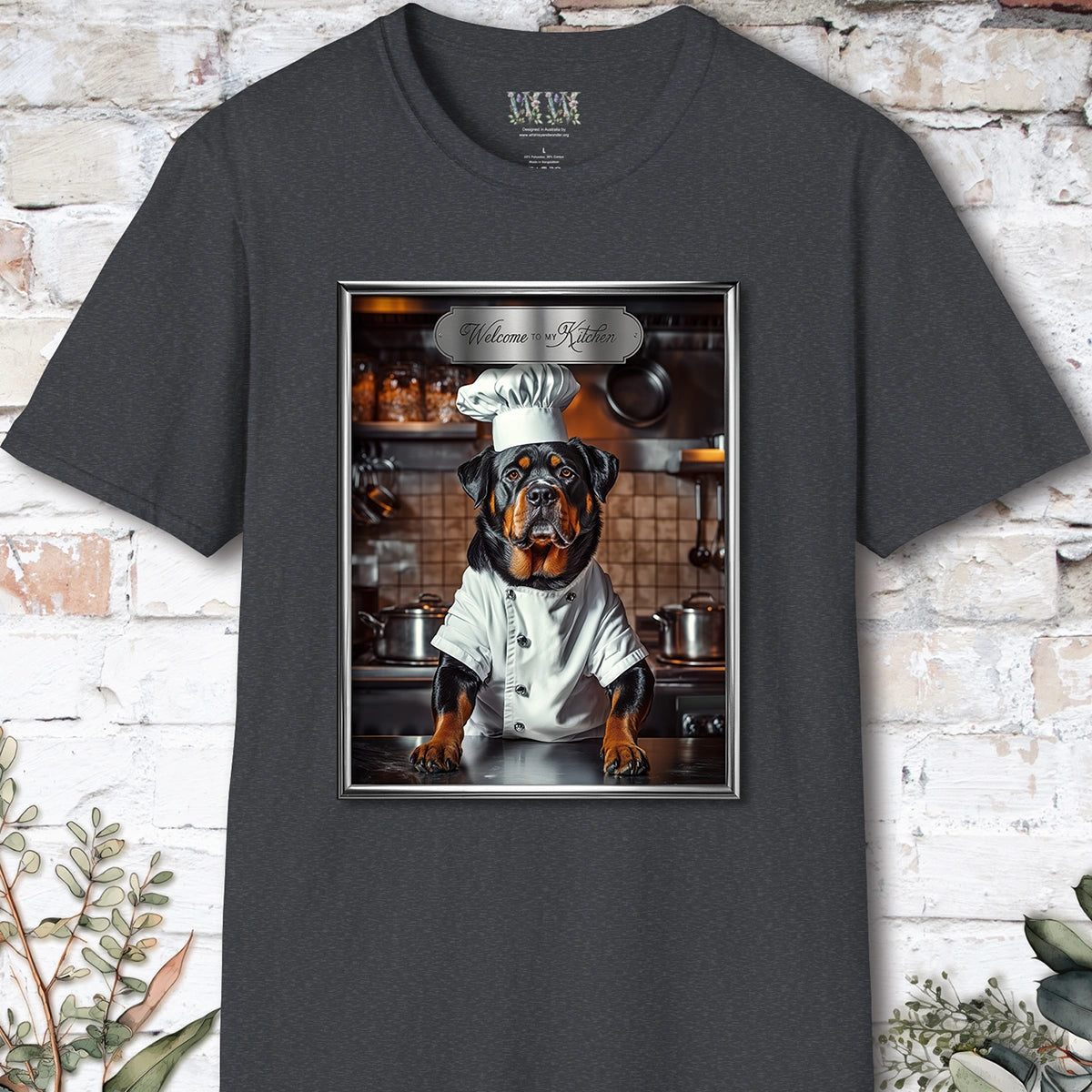 Rottweiler Chef Unisex T shirt