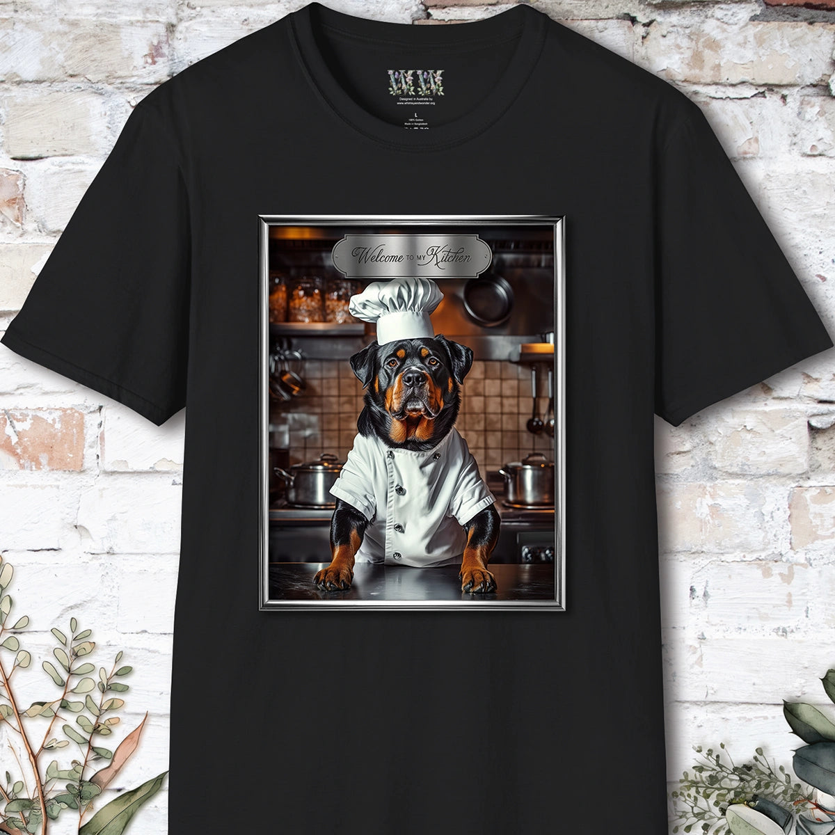 Rottweiler Chef Unisex T shirt