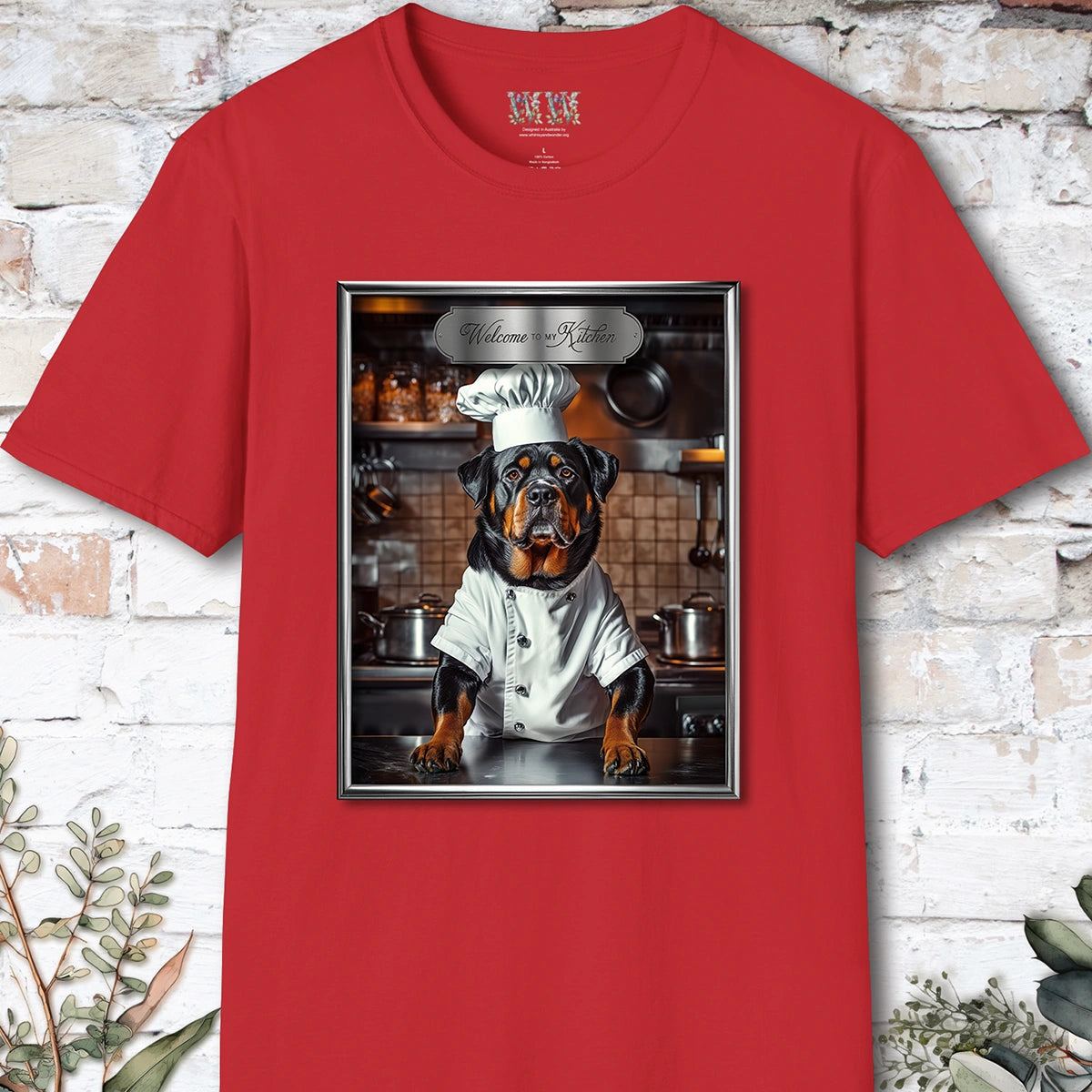 Rottweiler Chef Unisex T shirt
