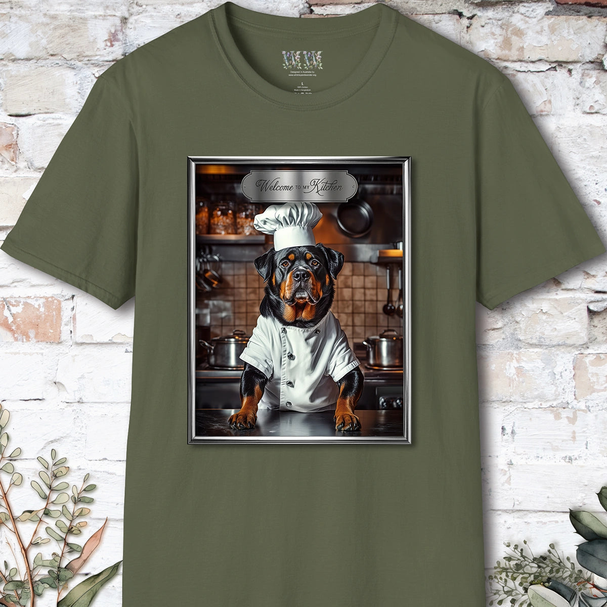 Rottweiler Chef Unisex T shirt