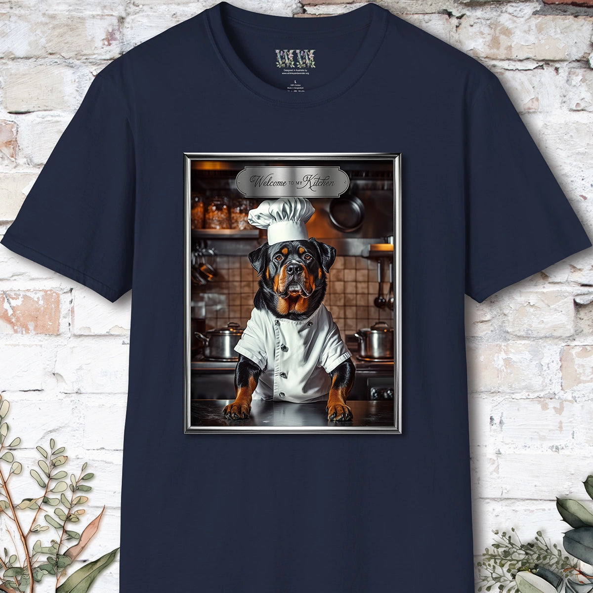 Rottweiler Chef Unisex T shirt