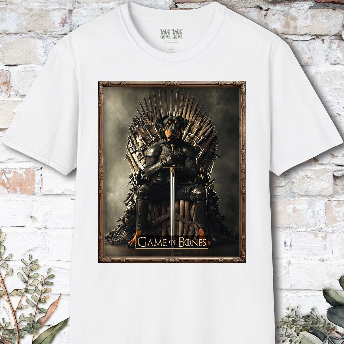 Rottweiler, Game of Bones, Unisex T shirt