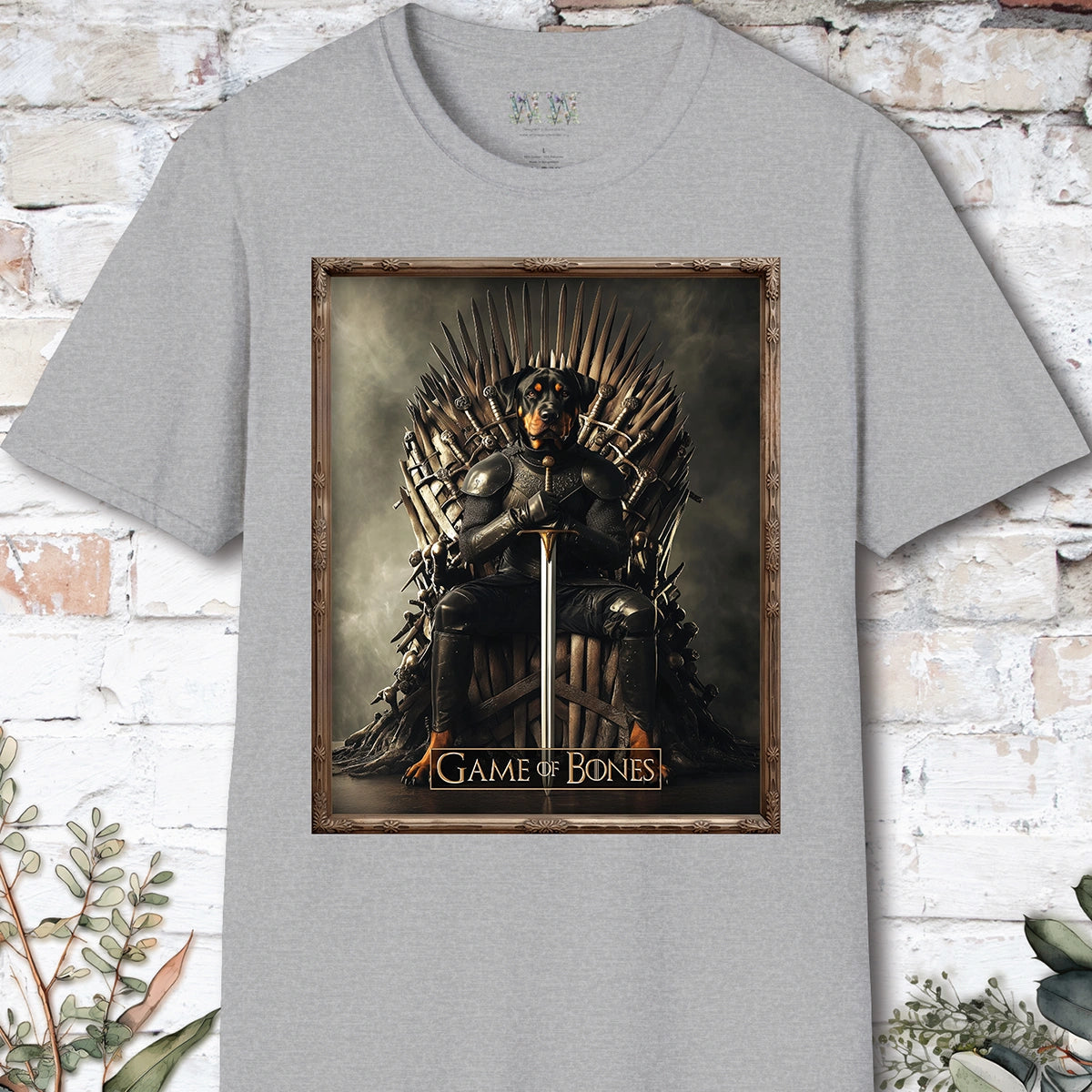 Rottweiler, Game of Bones, Unisex T shirt
