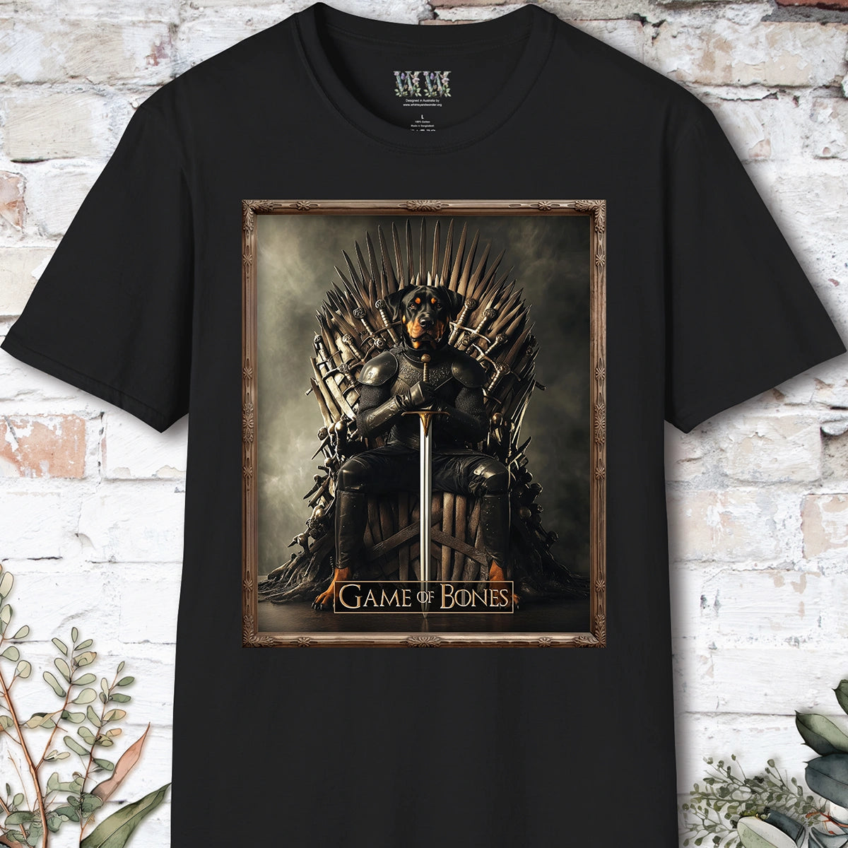 Rottweiler, Game of Bones, Unisex T shirt