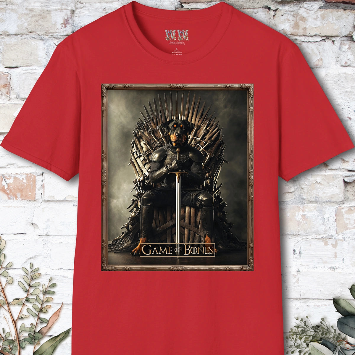 Rottweiler, Game of Bones, Unisex T shirt