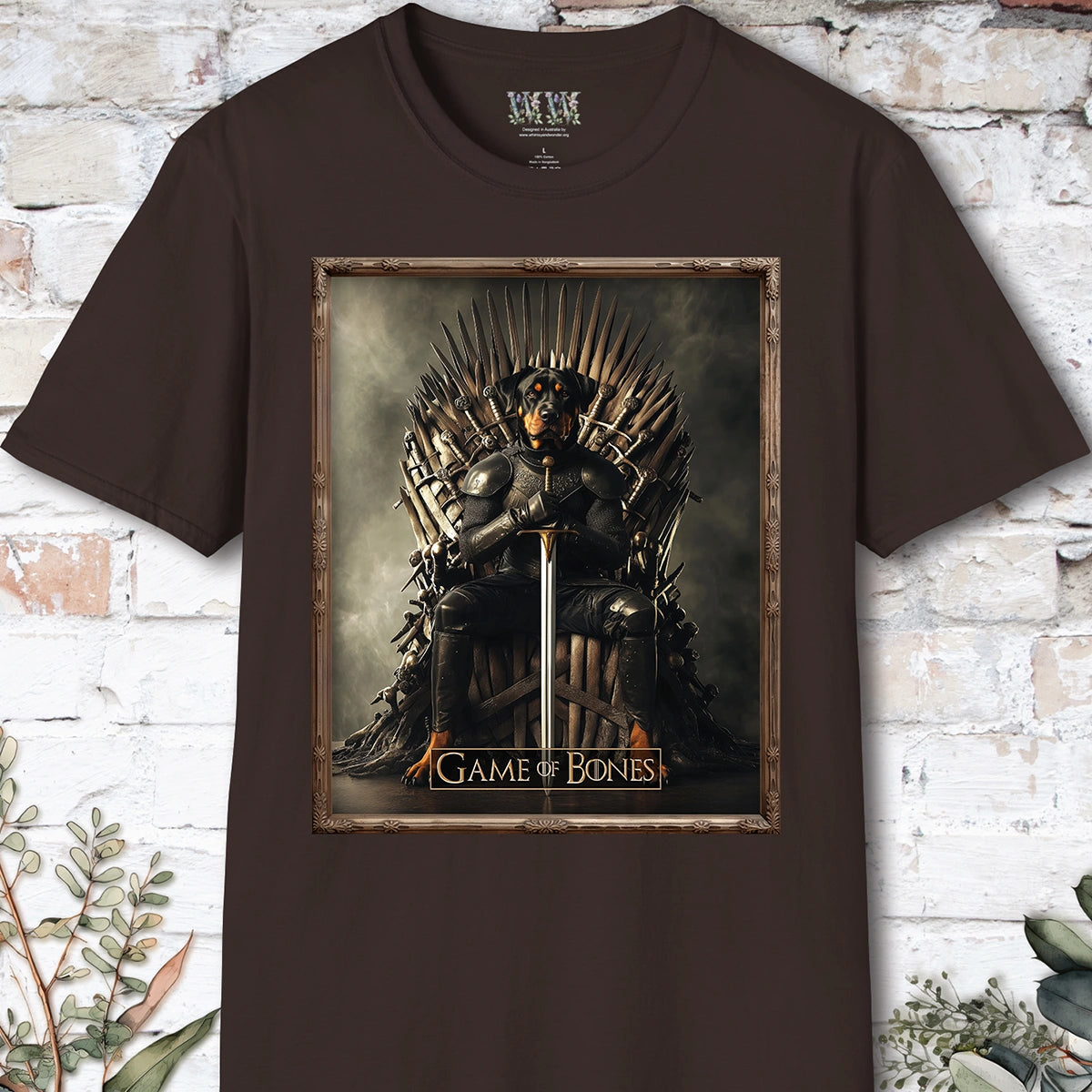 Rottweiler, Game of Bones, Unisex T shirt