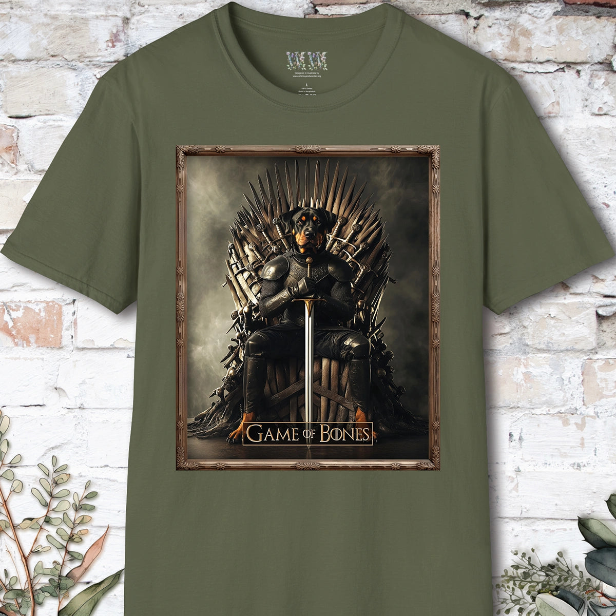 Rottweiler, Game of Bones, Unisex T shirt