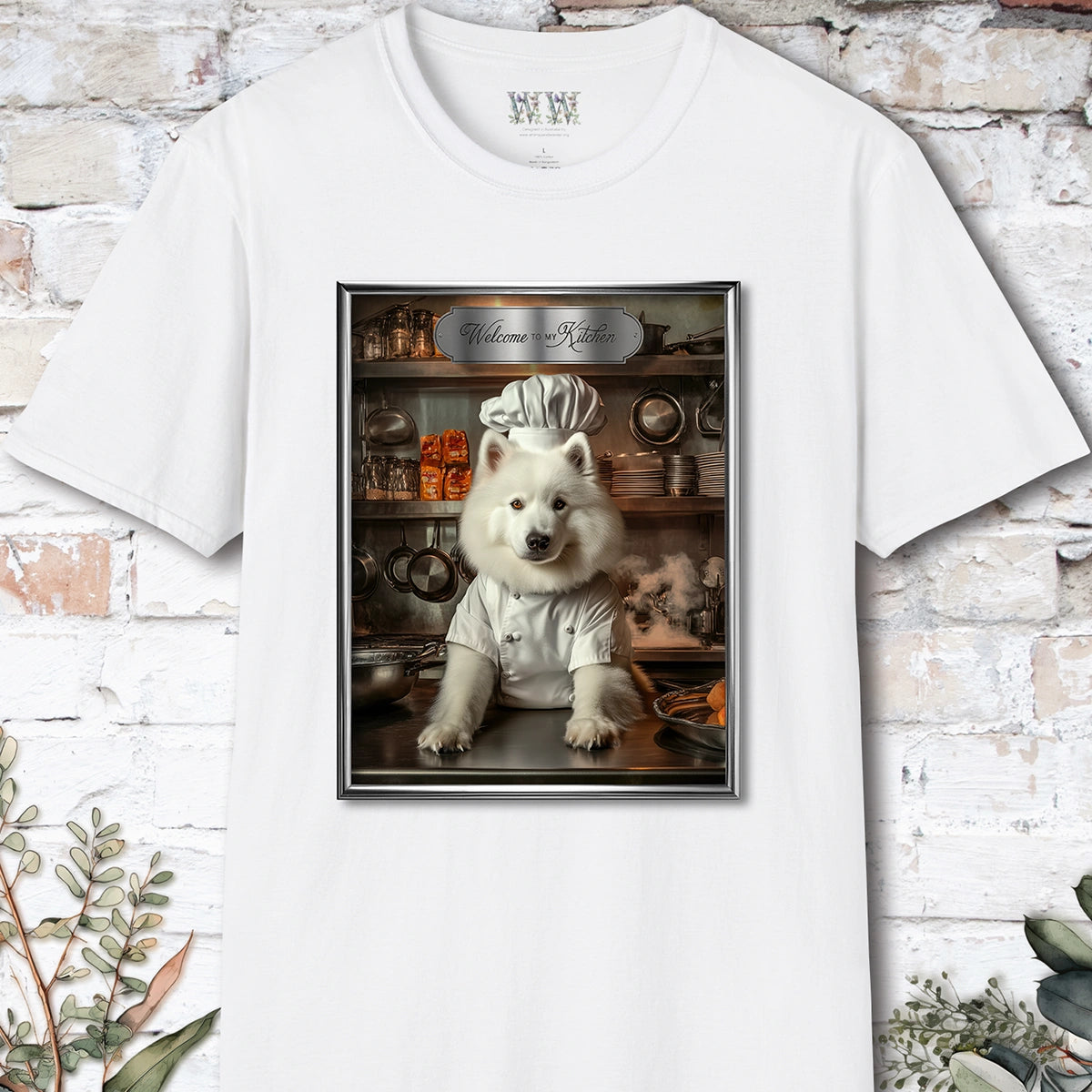 Samoyed Chef Unisex T shirt