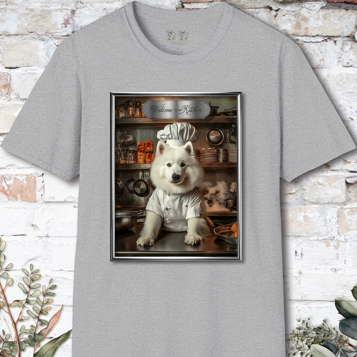 Samoyed Chef Unisex T shirt