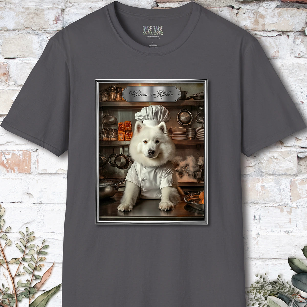 Samoyed Chef Unisex T shirt