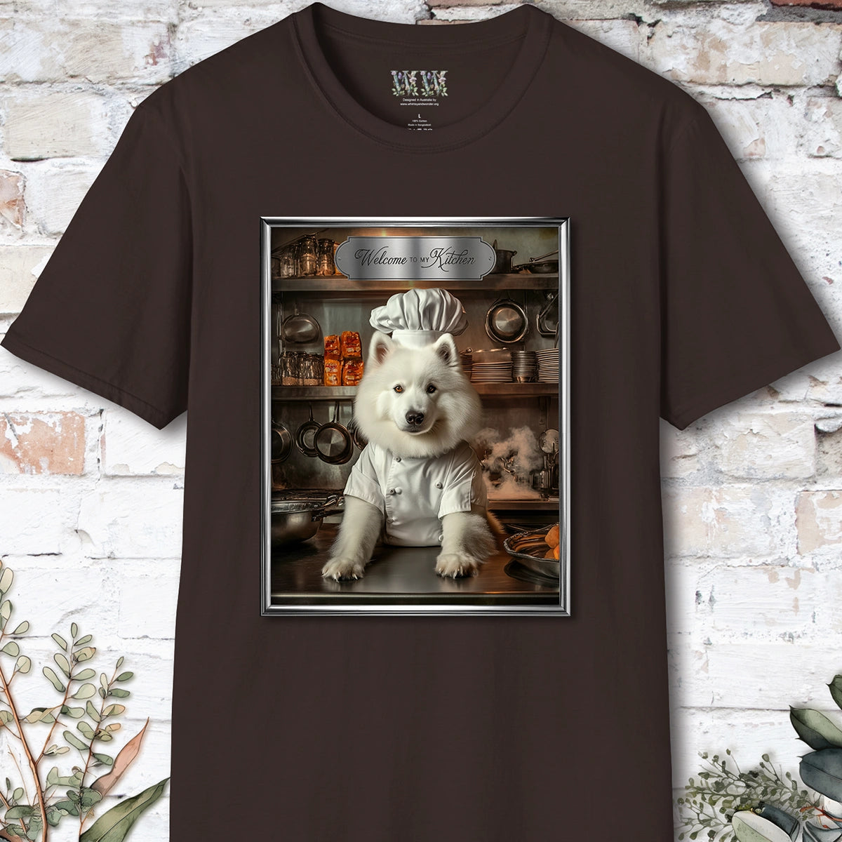 Samoyed Chef Unisex T shirt