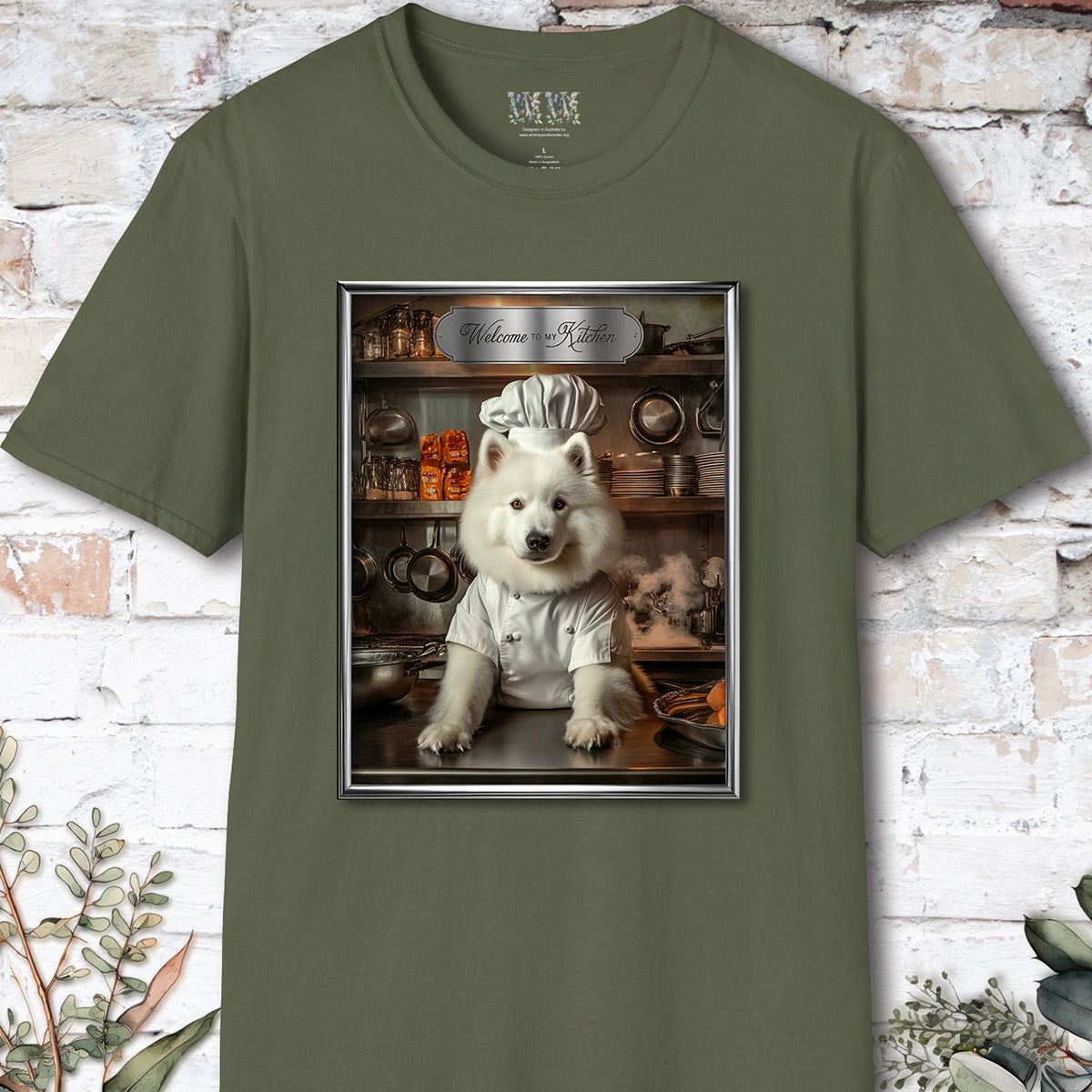 Samoyed Chef Unisex T shirt