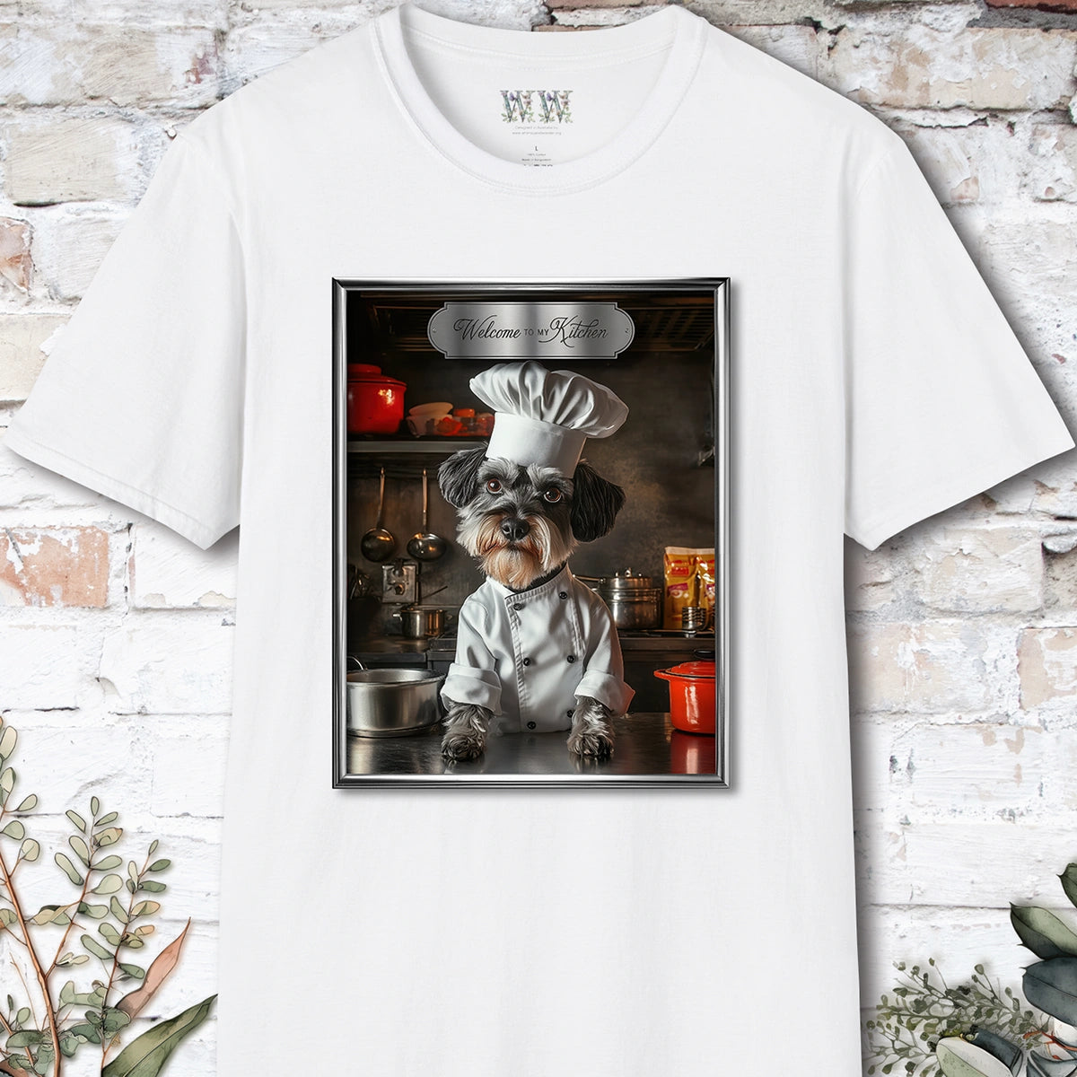 Schnauzer Chef Unisex T shirt