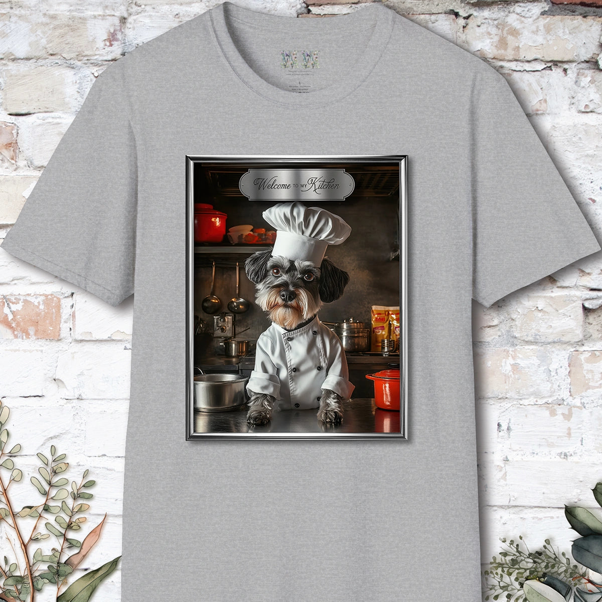 Schnauzer Chef Unisex T shirt