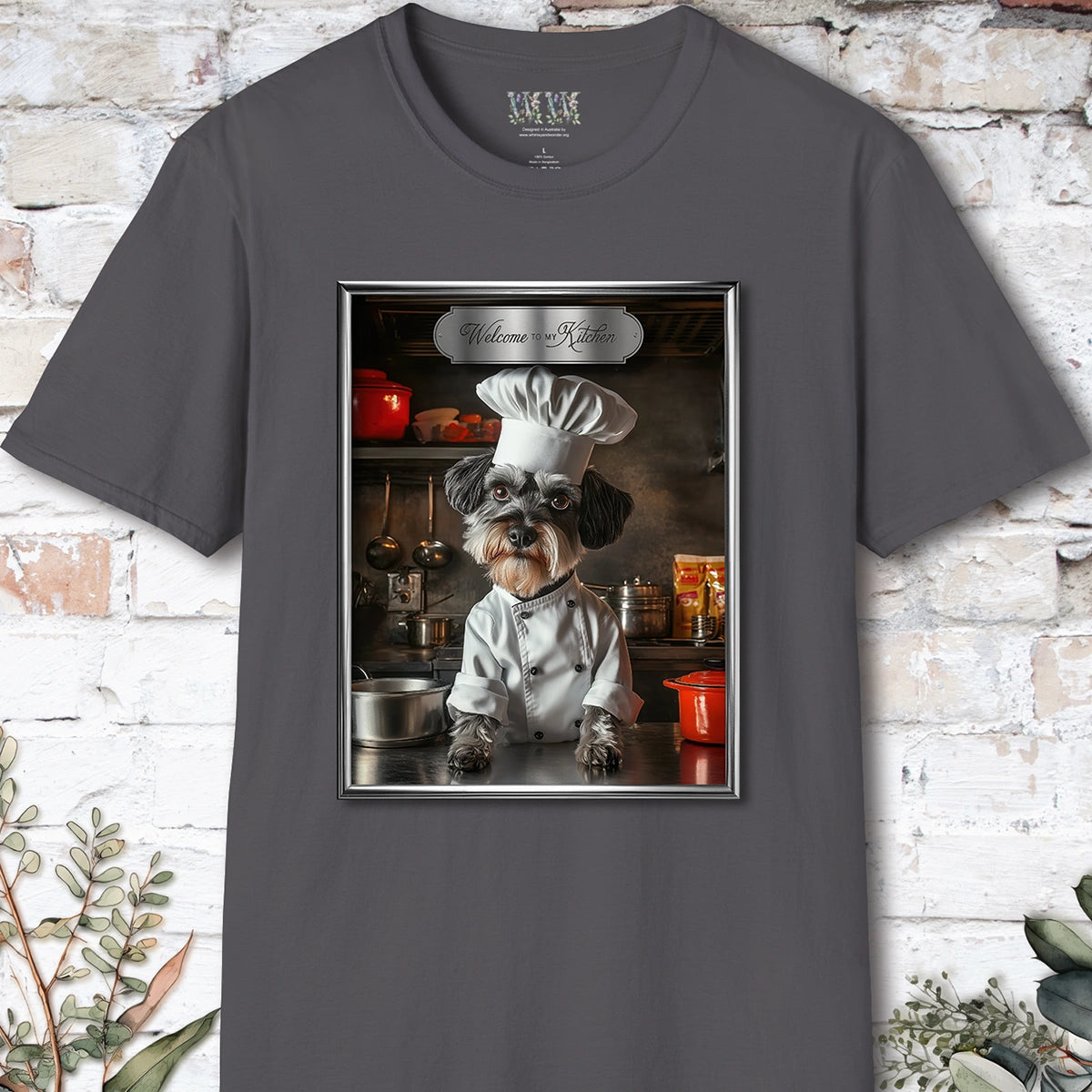 Schnauzer Chef Unisex T shirt