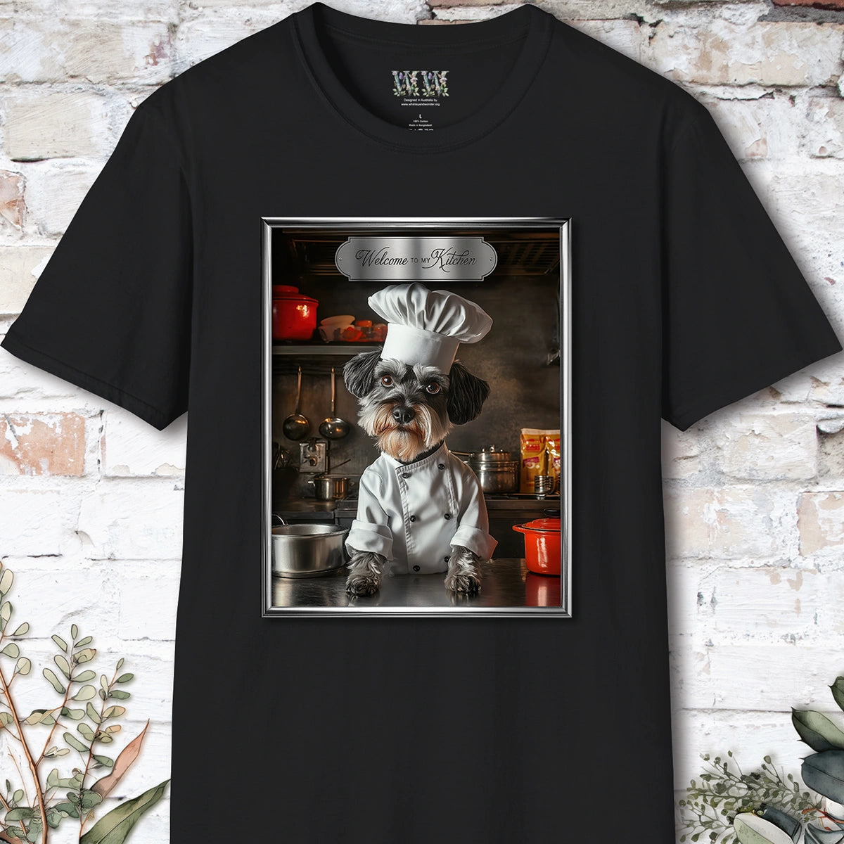 Schnauzer Chef Unisex T shirt