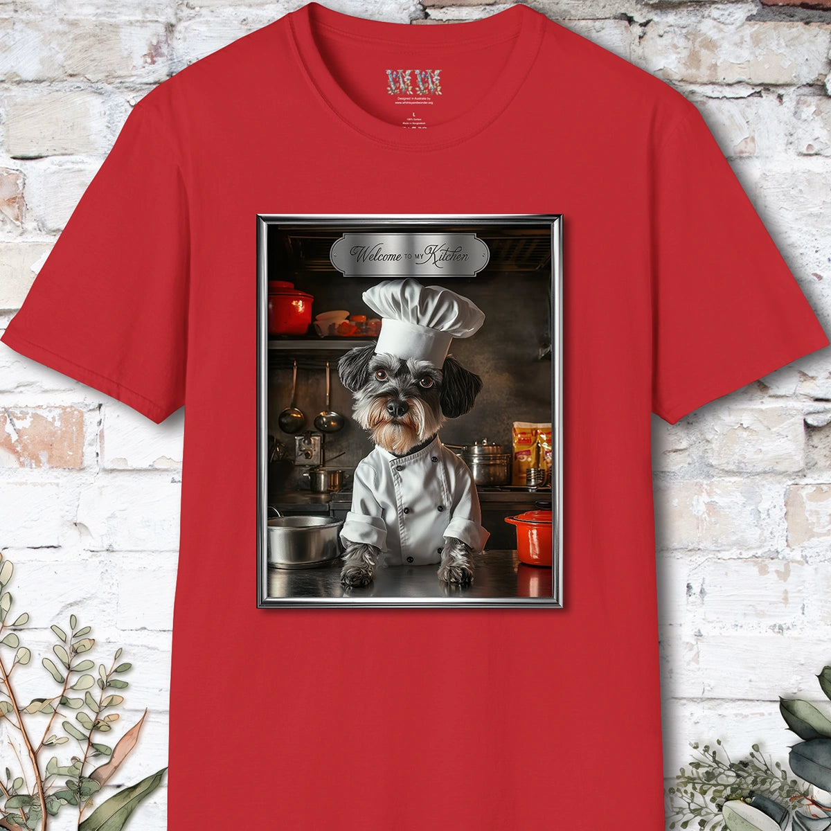 Schnauzer Chef Unisex T shirt