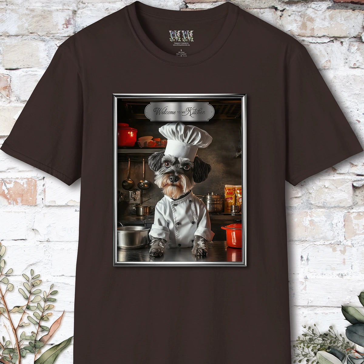 Schnauzer Chef Unisex T shirt