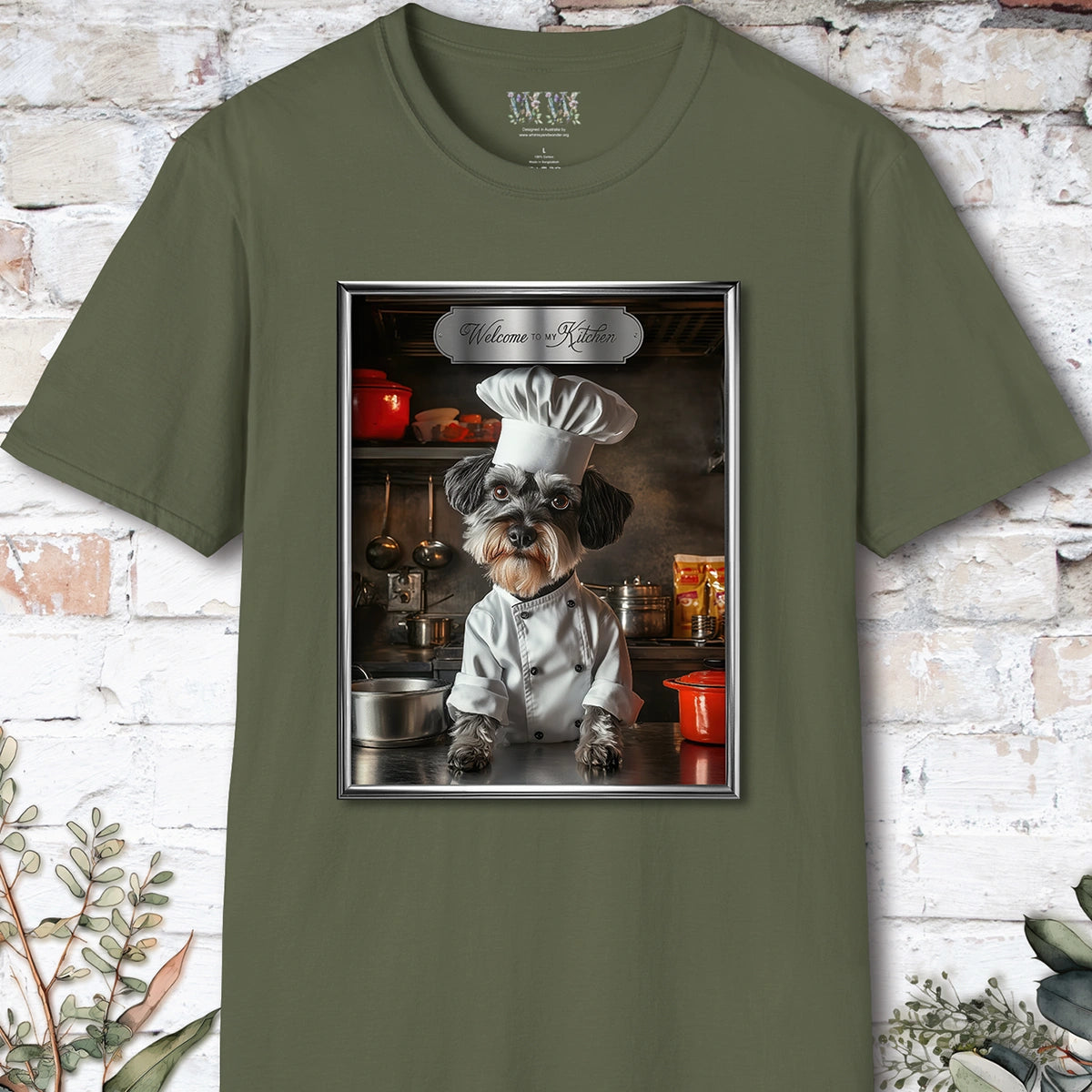 Schnauzer Chef Unisex T shirt