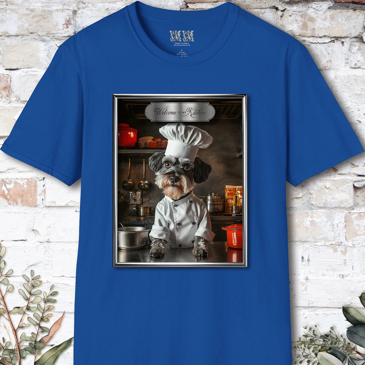 Schnauzer Chef Unisex T shirt