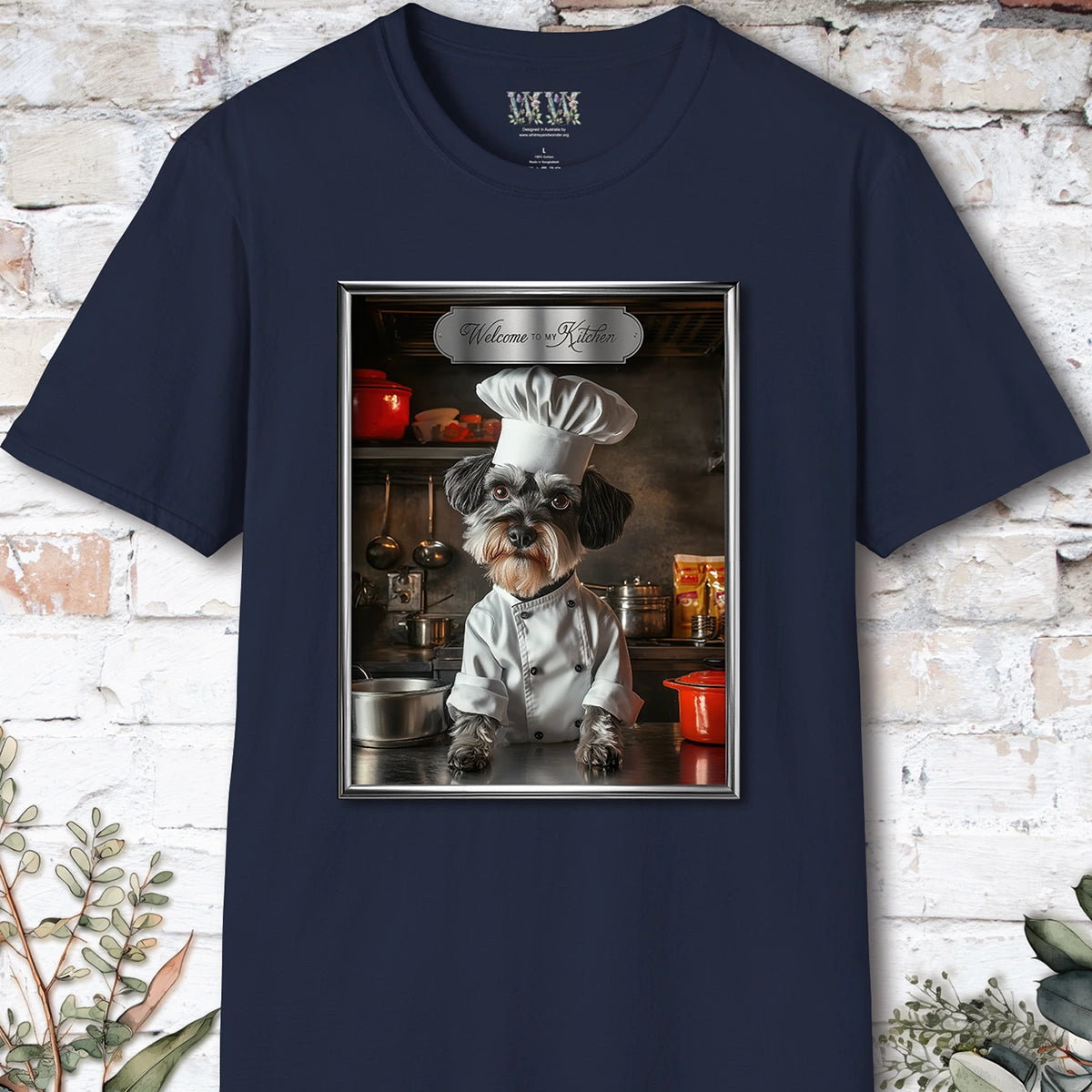 Schnauzer Chef Unisex T shirt