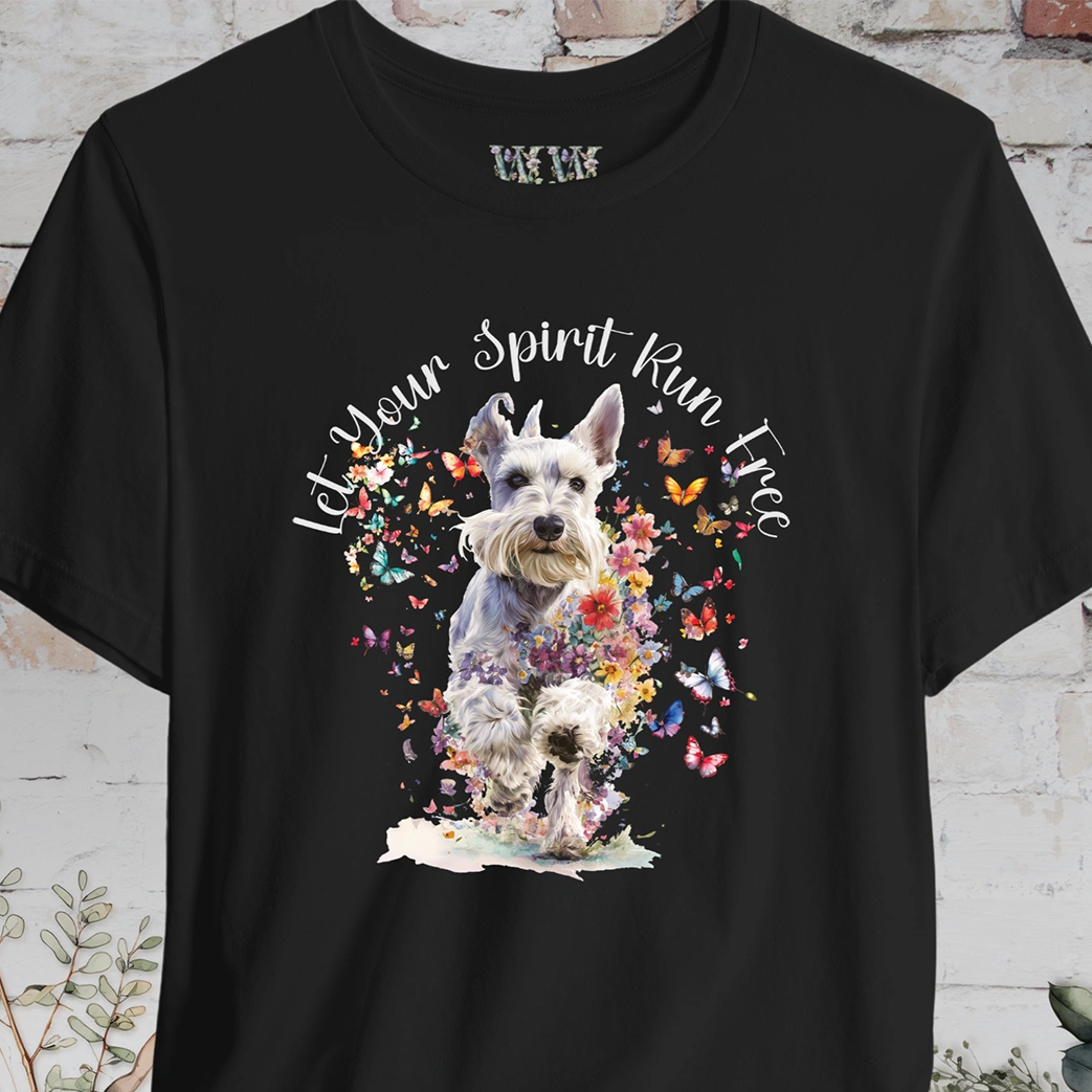 Schnauzer 'Let your spirit run free' T shirt